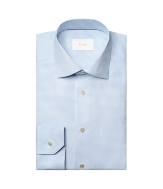 Eton Micro Check Supima 120 Contemporary
