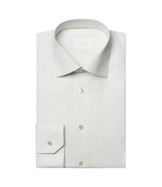 Eton Micro Check Supima 120 Contemporary