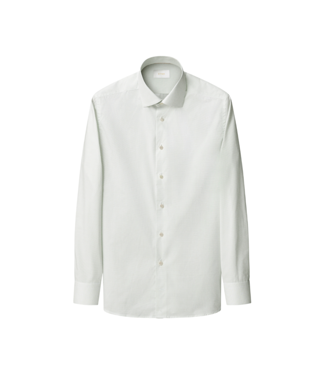 Eton Micro Check Supima 120 Contemporary