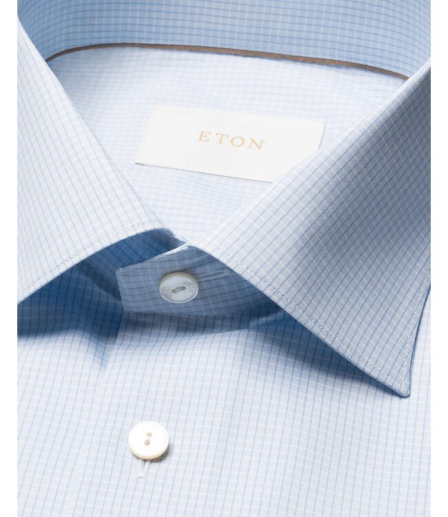 Eton Micro Check Supima 120 Contemporary