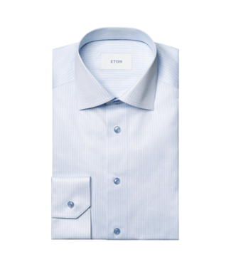 Eton Striped Signature Twill Contemporary