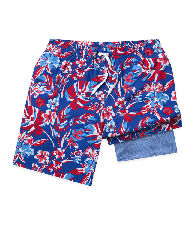 Chubbies The Star Spangled Blooms 5.5" (Classic Lined Swim Trunk)