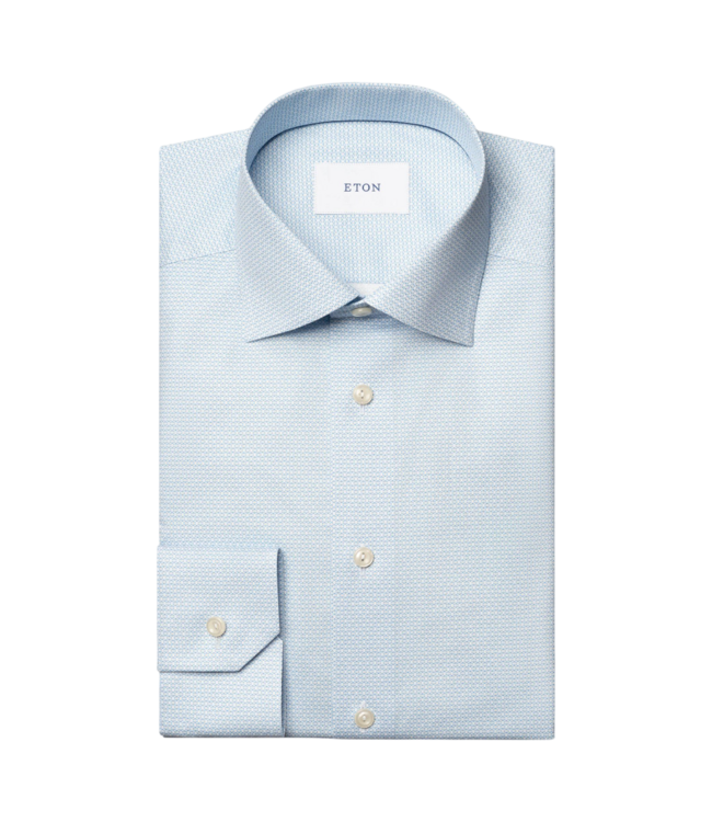 Eton Geometric Signature Twill Shirt Slim