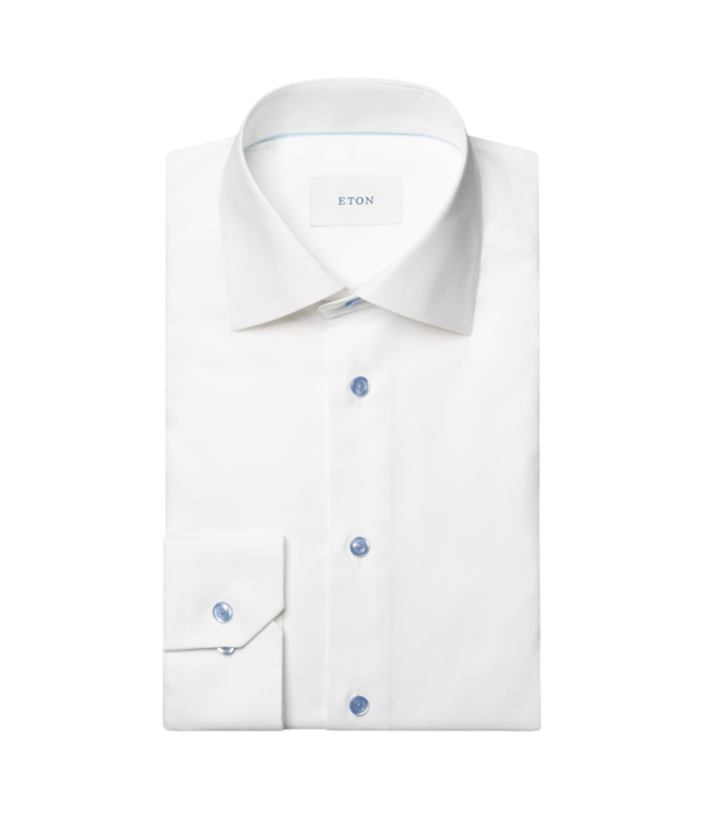 Eton Solid Cotton Lyocell Shirt Slim