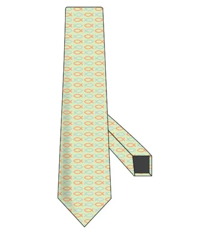 Fish Print Tie