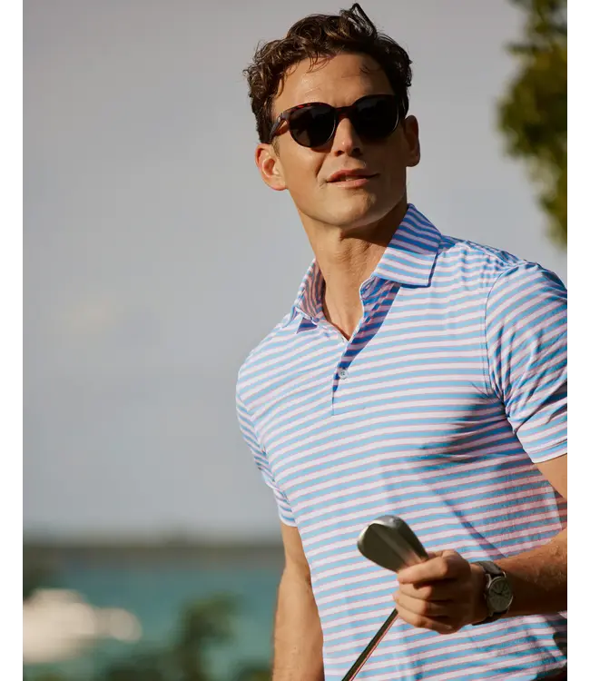 Southern Tide CB Water Way Stripe Polo