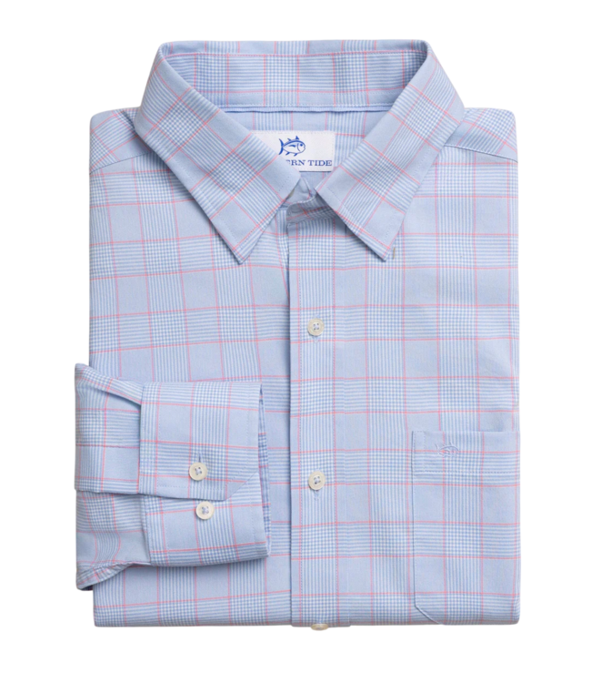 Southern Tide Coral Spring Plaid Sportshirt