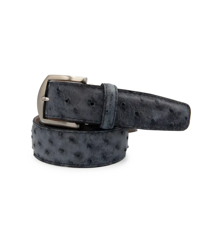 LEN Belts Quilled Ostrich Belt