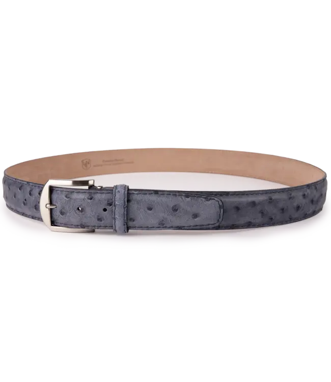 LEN Belts Quilled Ostrich Belt