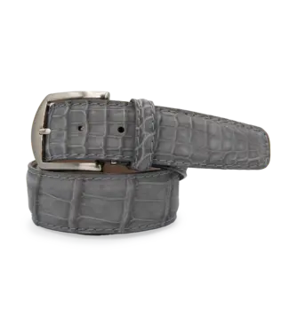 LEN Belts Buffed Alligator Belt