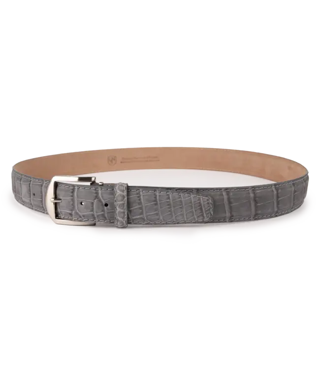 LEN Belts Buffed Alligator Belt