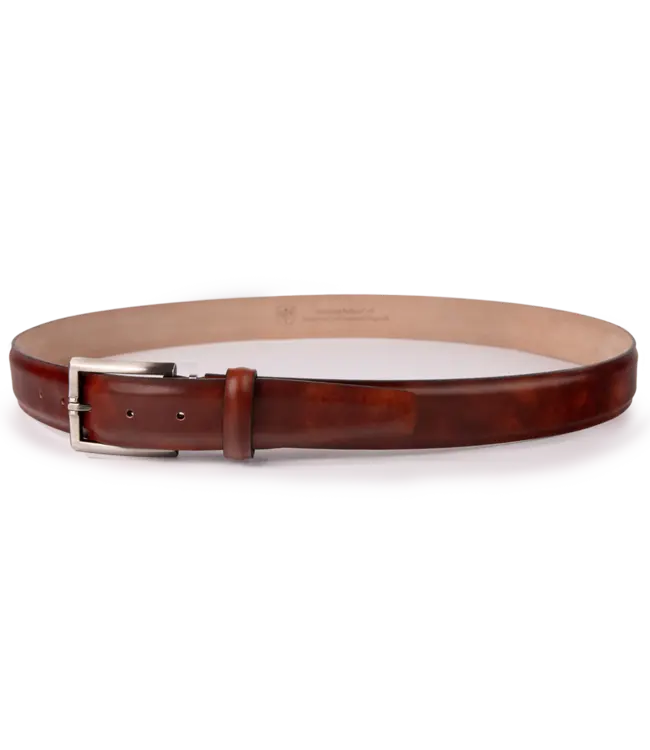 LEN Belts Textured Marble Calf