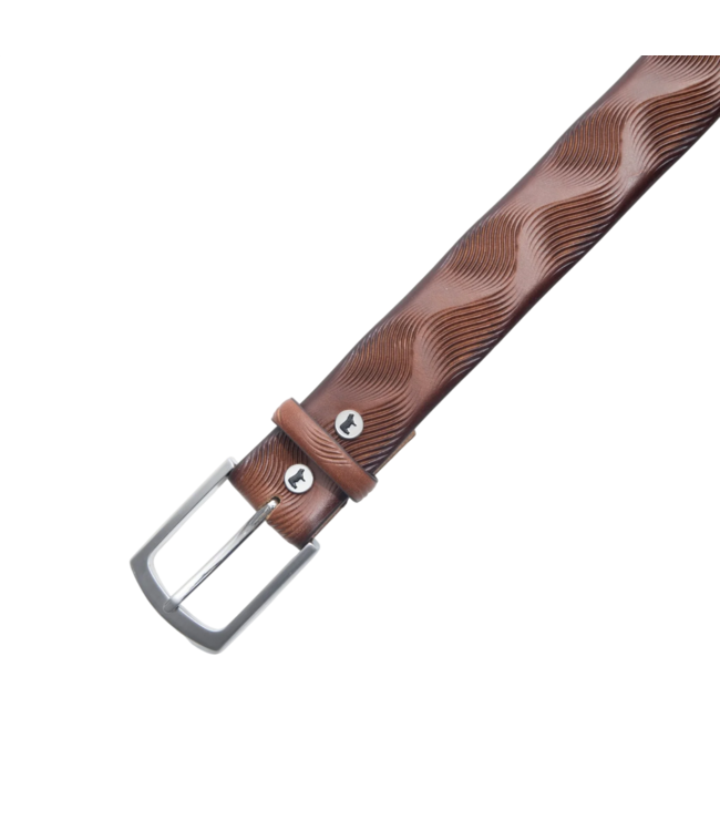 Spirit Leatherworks Wave Embossed Belt (Trunk Show Exclusive)