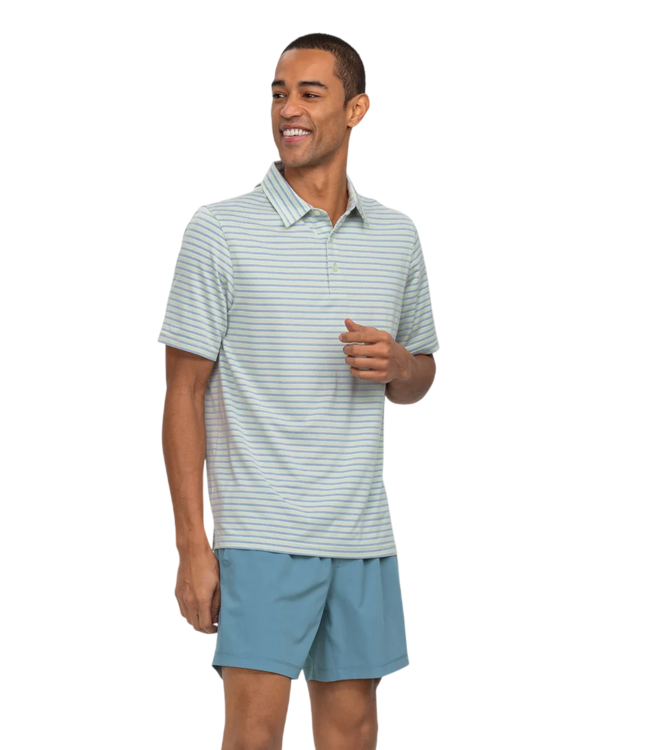 Southern Shirt Cahaba Heather Stripe Polo