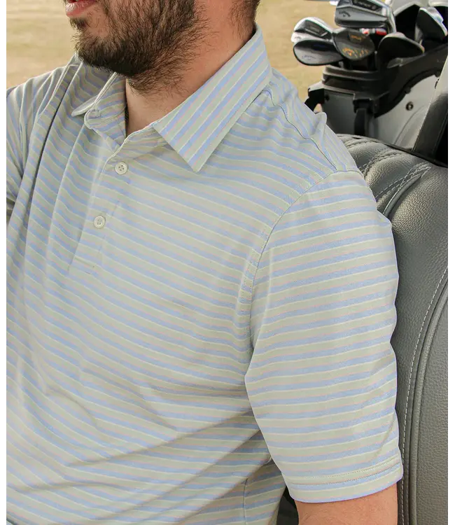 Southern Shirt Cahaba Heather Stripe Polo