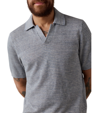 Faherty SS Linen Sweater Polo