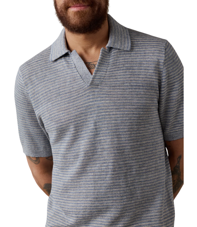 Faherty SS Linen Sweater Polo