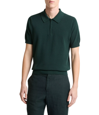 Vince Pique S/S Zip Polo