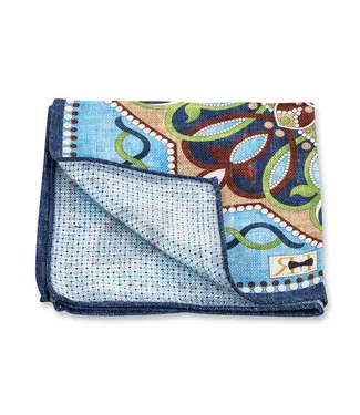 R. Hanauer Lt Blue Large Medallion Micro