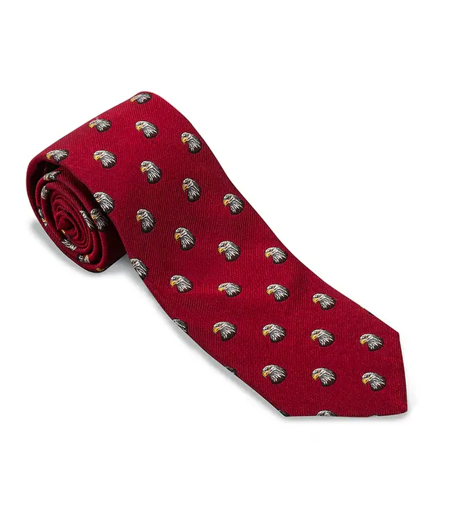 R. Hanauer Red Bald Eagle Tie