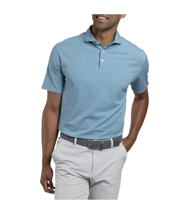 Hollow Pima Print Polo