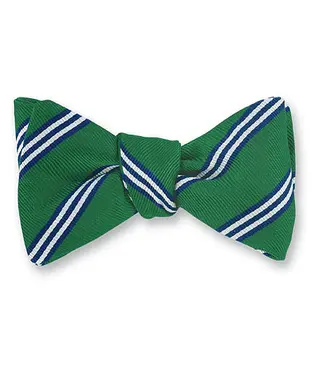 R. Hanauer Kelly Green Brooks Stripe Bowtie R. Hanauer Kelly Green Brooks Stripe Bowtie