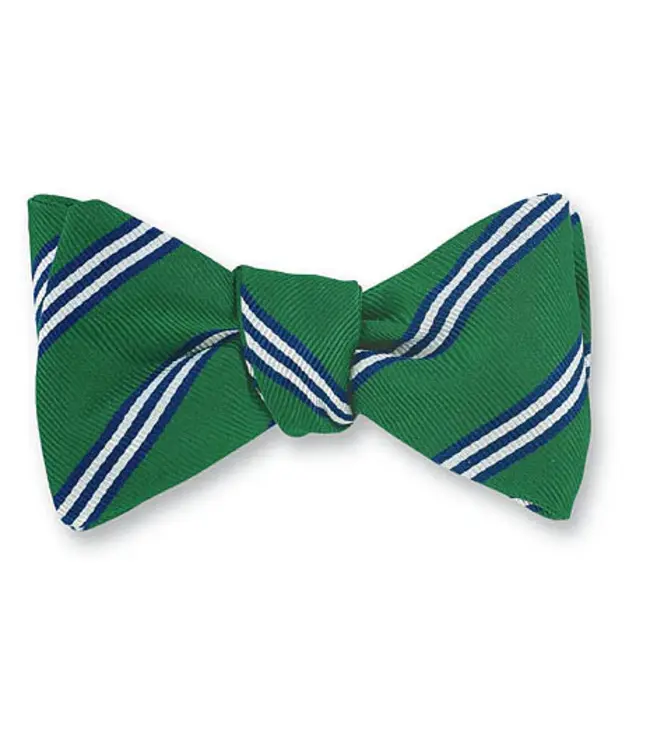 Kelly Green Brooks Stripe Bowtie