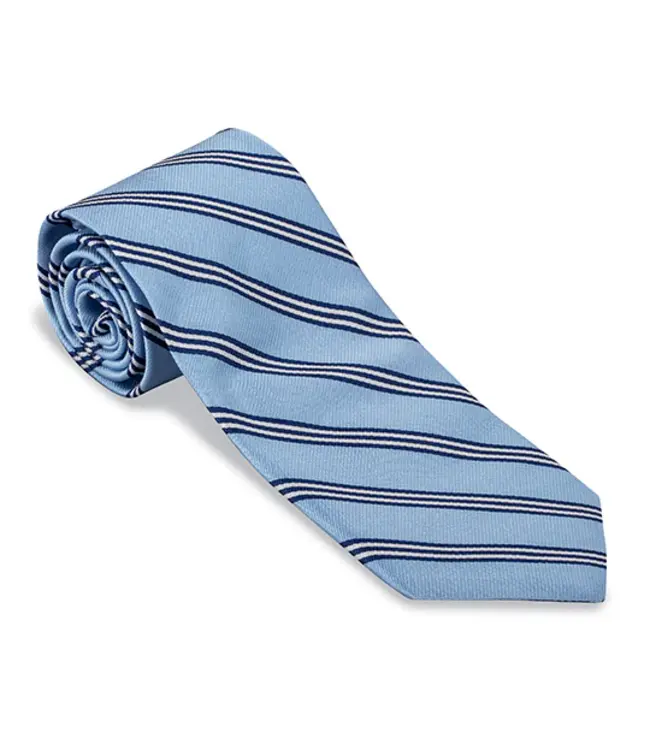 Carolina Blue Brooks Stripe Tie