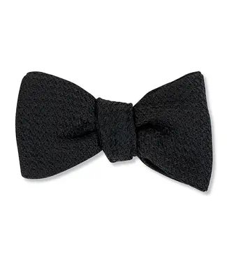 R. Hanauer Black Grenadine Bowtie