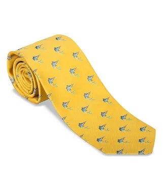 R. Hanauer Woven Marlin Necktie