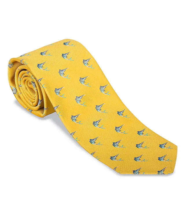 Woven Marlin Necktie - Yellow
