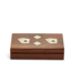 Two's Company Wood Crafted Playing Card/Dice Game Set