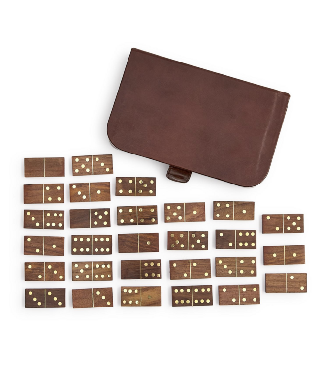 Leather Domino Set