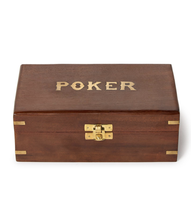 Poker Set in Wood Box