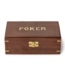 Two's Company Poker Set in Wood Box