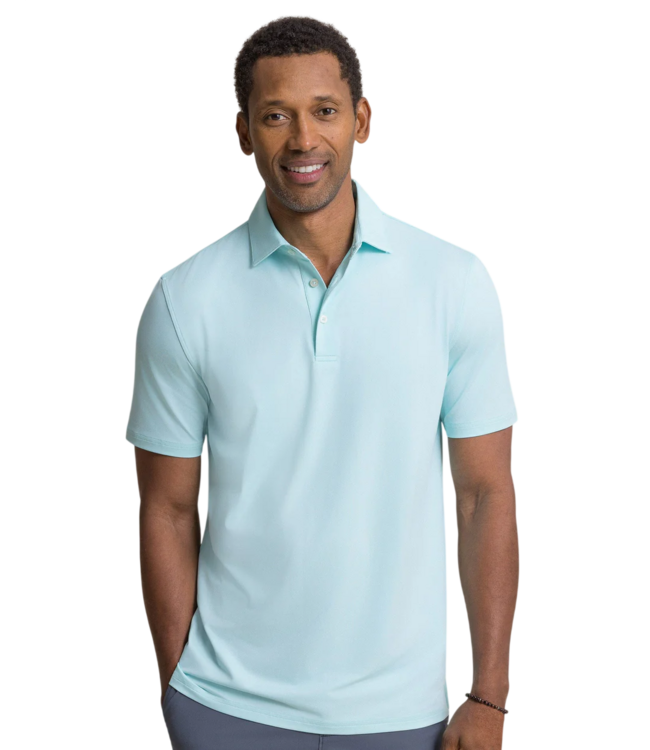 Southern Tide Coastal Breeze Heather Performance Polo
