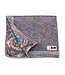 R. Hanauer Blue Paisley Medallion Pocket Square