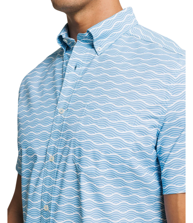 Southern Tide Coastal Breeze Ocean Echo Sport Shirt - Ocean Channel