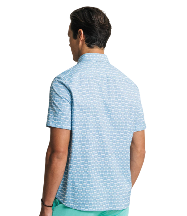 Southern Tide Coastal Breeze Ocean Echo Sport Shirt - Ocean Channel