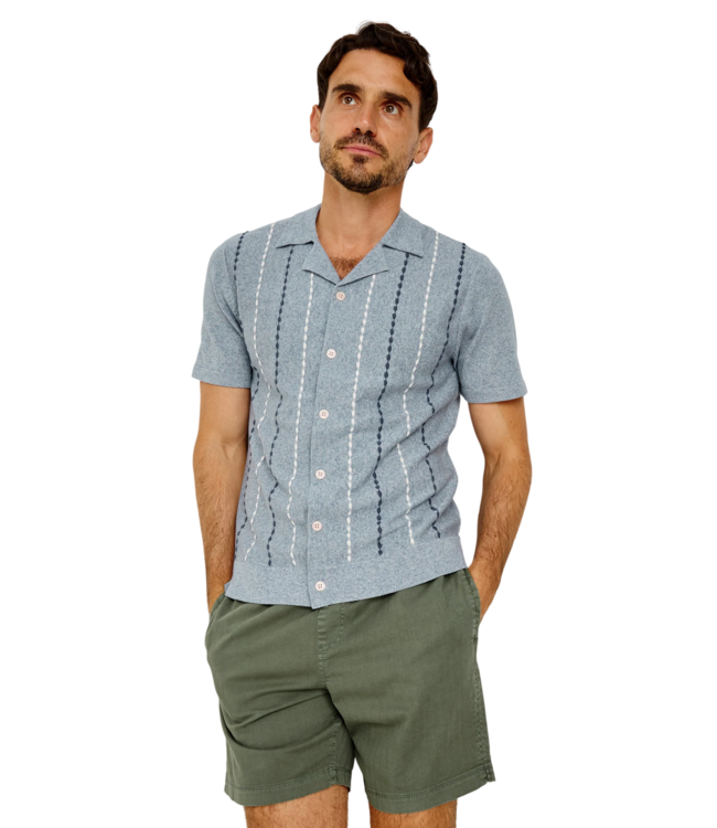 Richie Shirt - Navy White Sky