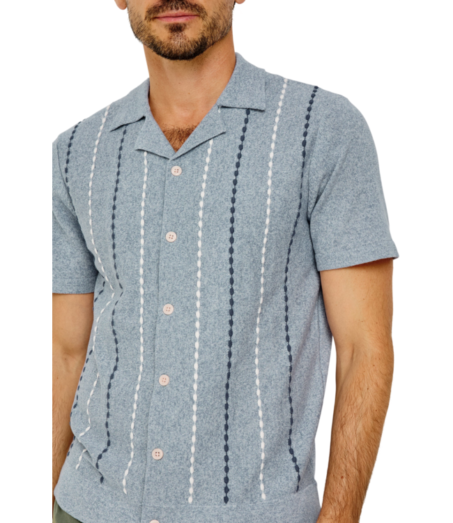 Richie Shirt - Navy White Sky
