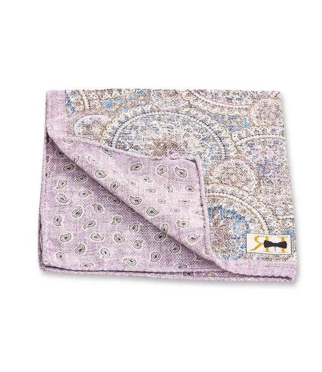 Lavender Medallion Pine Pocket Square
