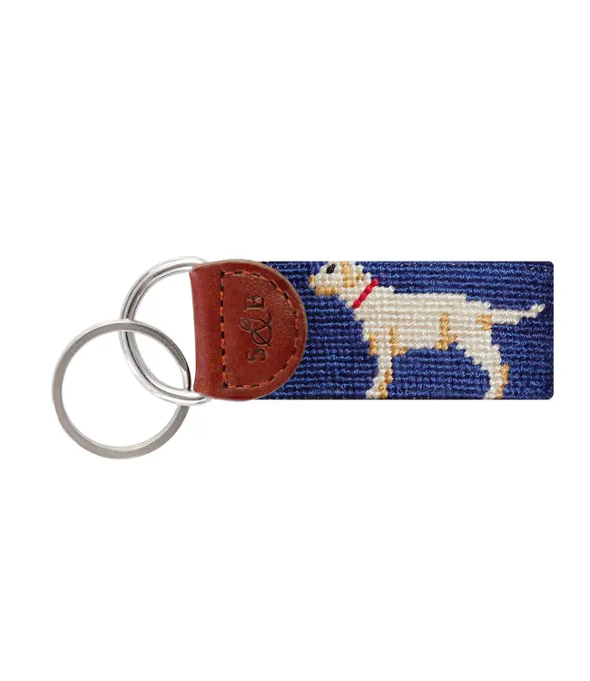 Yellow Lab Key Fob - Classic Navy