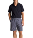 Vince Mesh Knit Snap Polo