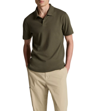 Vince Mesh Knit Snap Polo