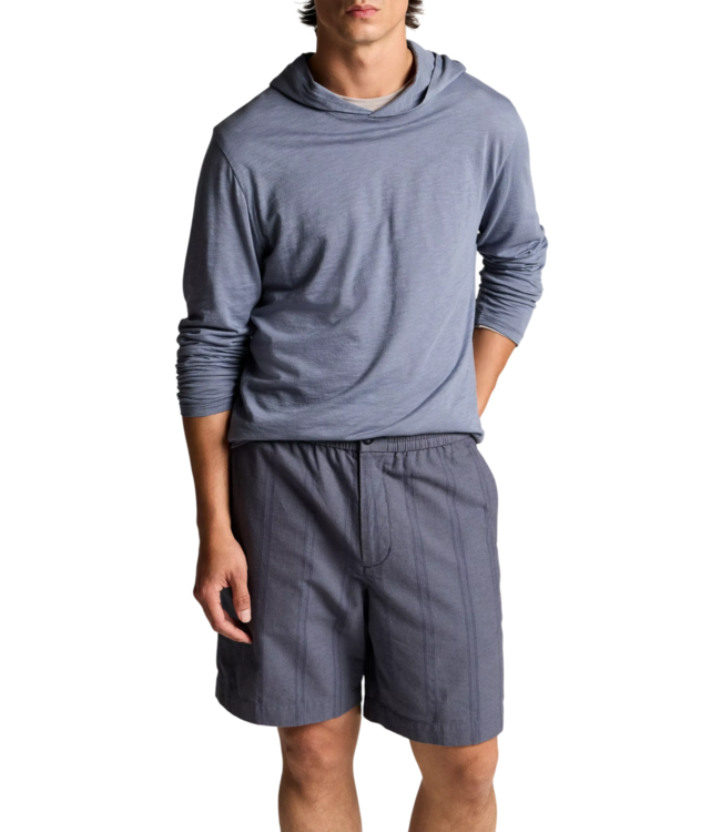 Vince Slub Double Layer Hoodie - Hawk Blue/Coyote Grey