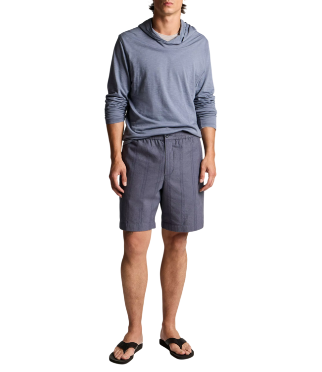 Vince Slub Double Layer Hoodie - Hawk Blue/Coyote Grey