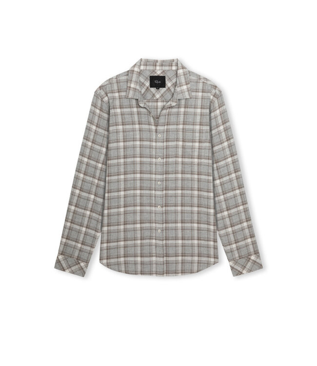 Wyatt Long Sleeve Plaid Shirt - Live Edge Heather