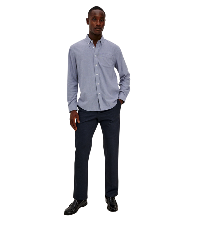 Vance Shirt - Blue Heather Grid