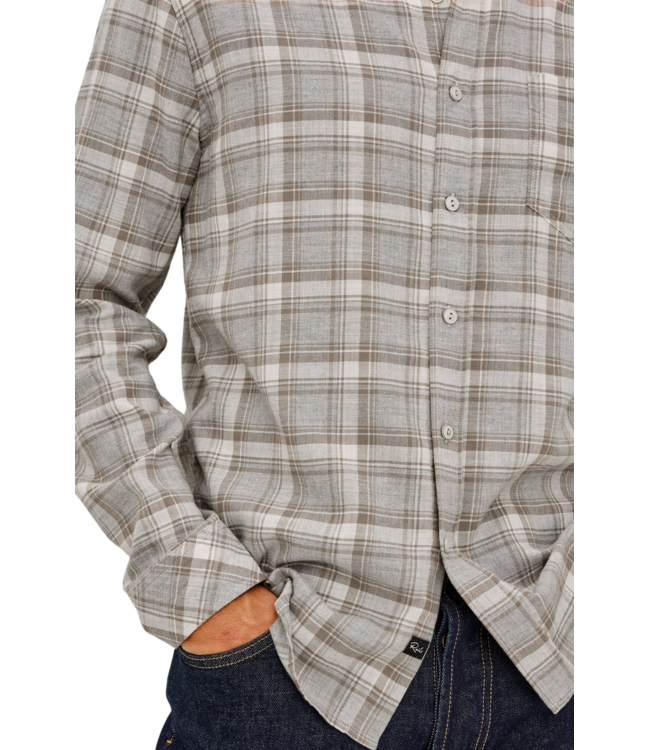 Wyatt Long Sleeve Plaid Shirt - Live Edge Heather